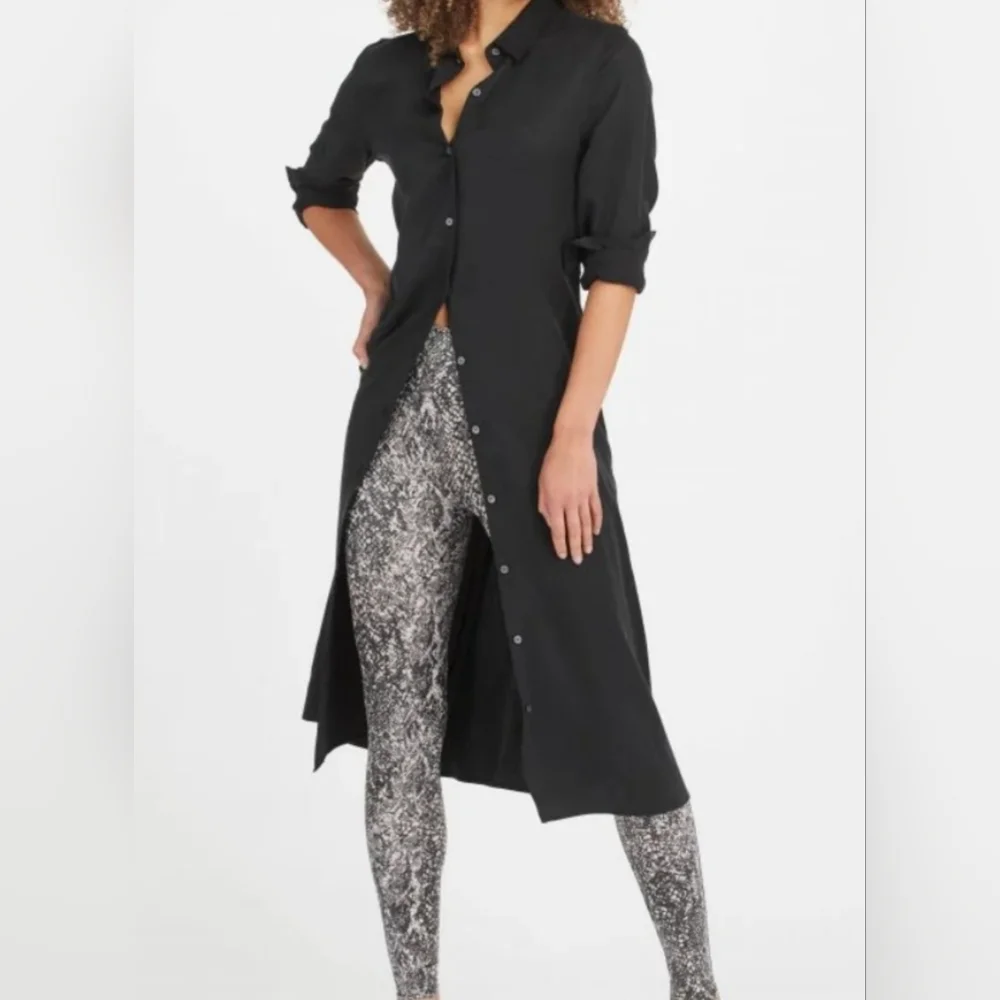 Spanx Faux Leather Snake Shine Legging  M - Picture 6 of 6